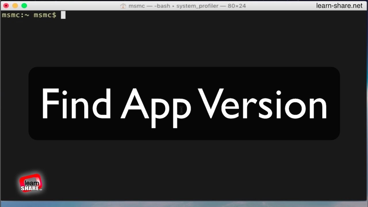 Read more about the article How to Find App Version in Terminal MacOS